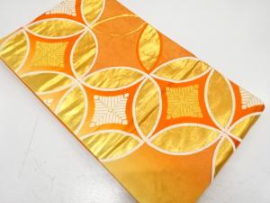 七宝模様織り出し　子供帯